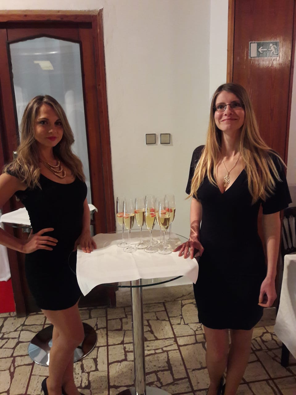 Hostess alla festa di Natale Holywood night Skalica Slovacchia